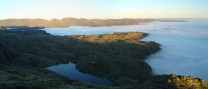 Stickle Tarn and sea of clouds (From Harrison Stickle)