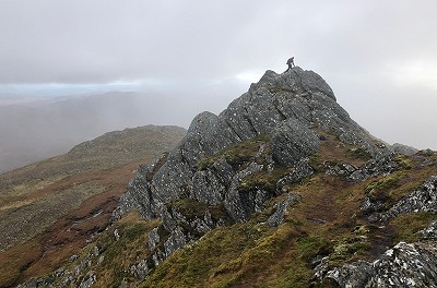 The scrambly high point of Sgor na Diollaid is fun on a gusty day  © Dan Bailey - UKHillwalking.com