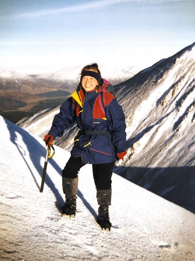 December 1996 on Stob Coire Easain, my 50th Munro  © Donna Stephenson