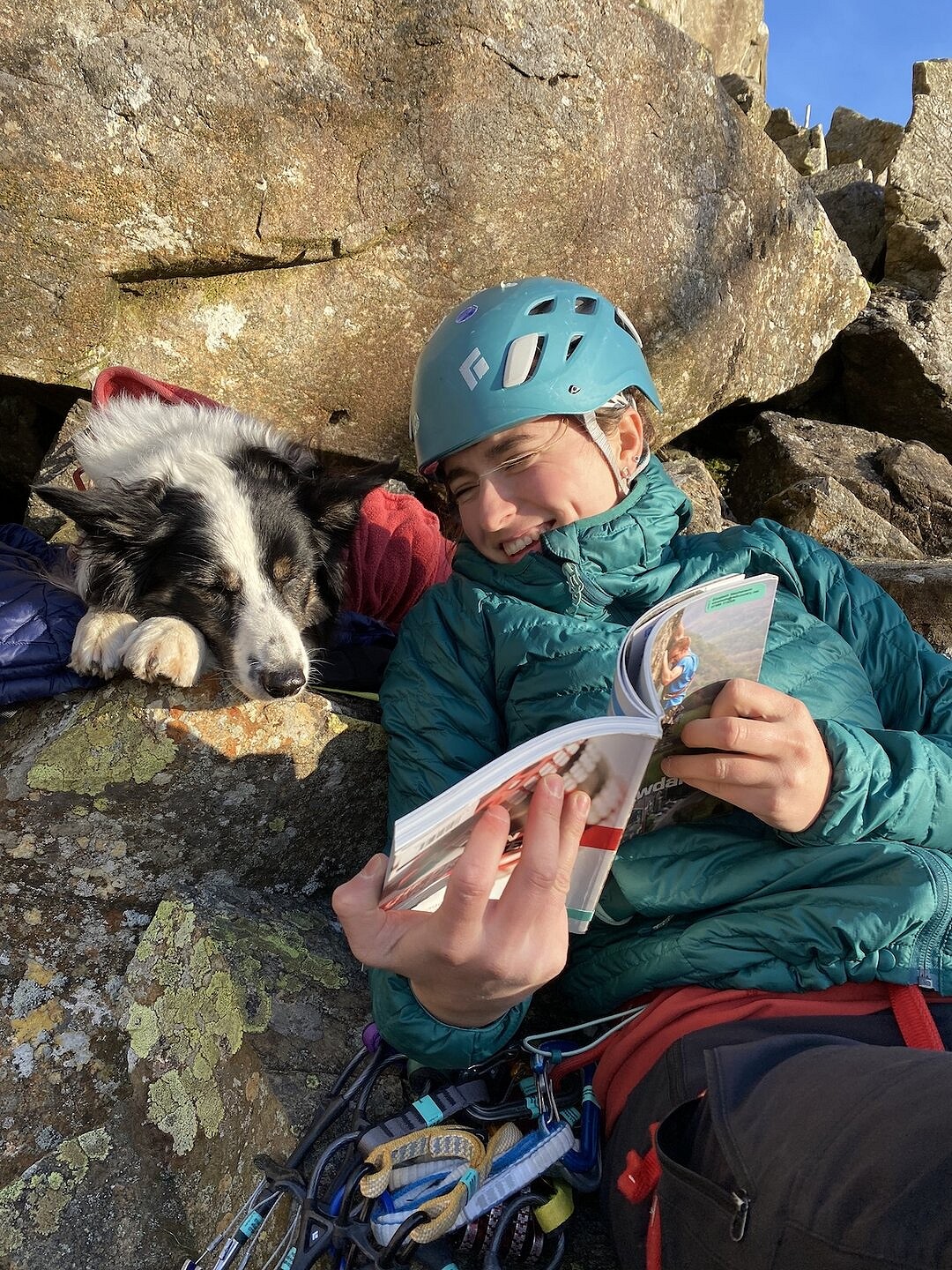 Swift paying loads of attention to the definitive Borrowdale guide...  © Elizabeth Stephenson