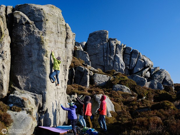 Ross Cooper at Simon's Seat  © Dave Parry
