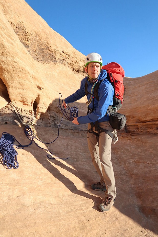 Performing well when active on a cool morning in Wadi Rum  © UKC Gear