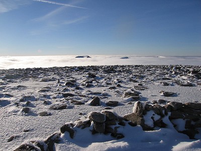Ben Macdui summit - cloud inversion  © luke_brown