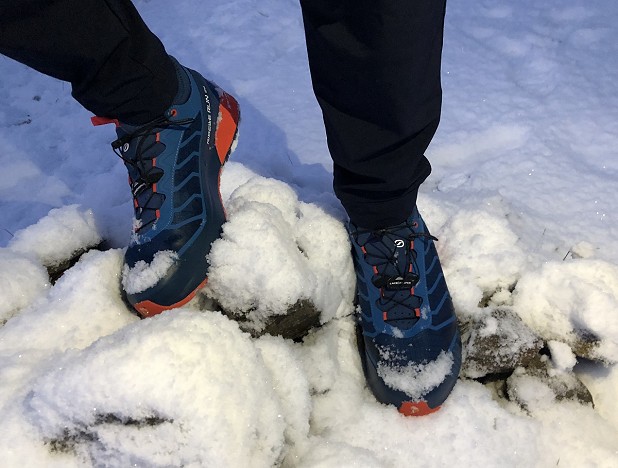 They turn out to be a great option for running in the snow (who'da thunkit?)  © Dan Bailey