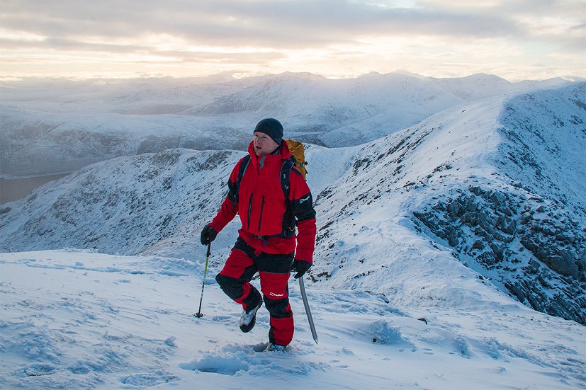 Mtn Guide GTX Pro Jacket and Pants getting a winter workout in Glen Shiel  © Dan Bailey