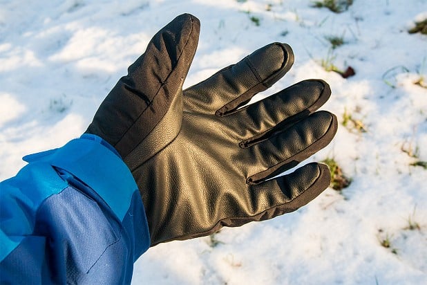 PU 'leather' palm is grippy on winter tools  © Dan Bailey