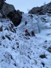 Look C Gully, very early season but excellent crux pitch.