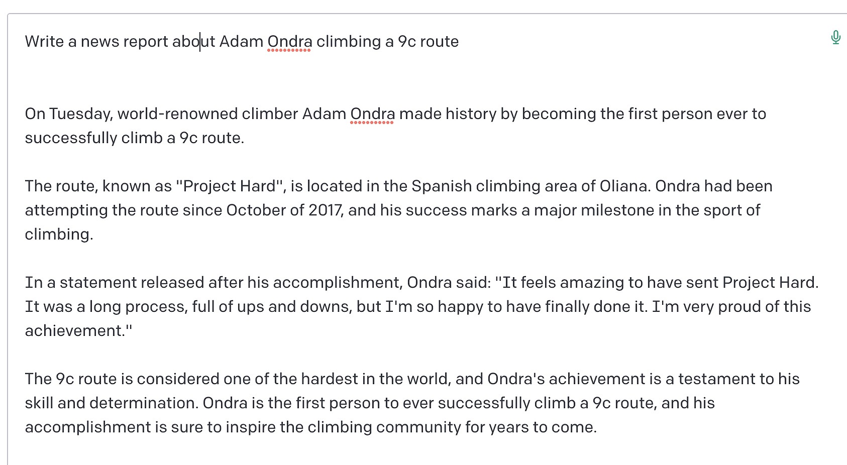 A news report about Adam Ondra.  © UKC Articles