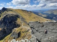Taps aff for the Cobbler
Gav on the top pitch of Punsters' Crack on a scorching May day