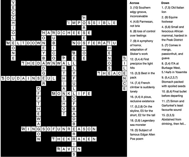 Crossword Answers  © UKC Articles
