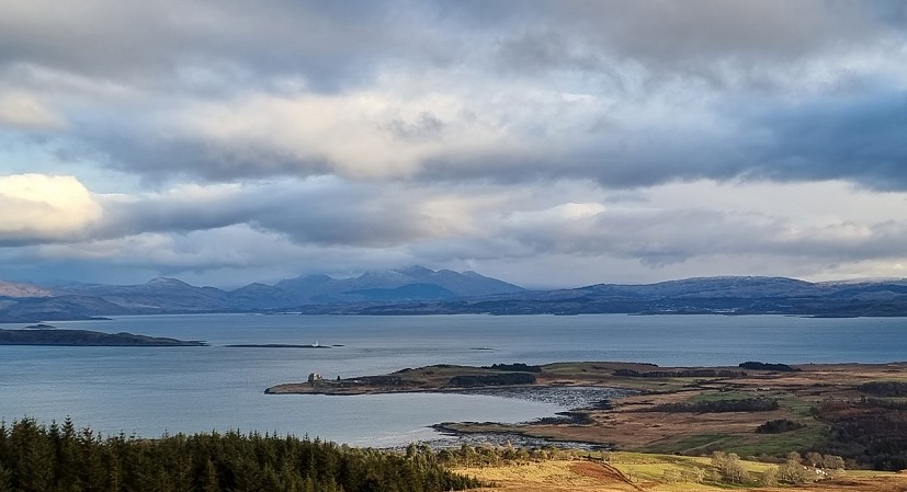 Looking over to Ben Cruachan on the Mainland  © Sarah Jane Douglas