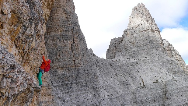 The Dolomites are a fantastic playground for UK trad climbers looking for bigger objectives.  © Polly Harmer