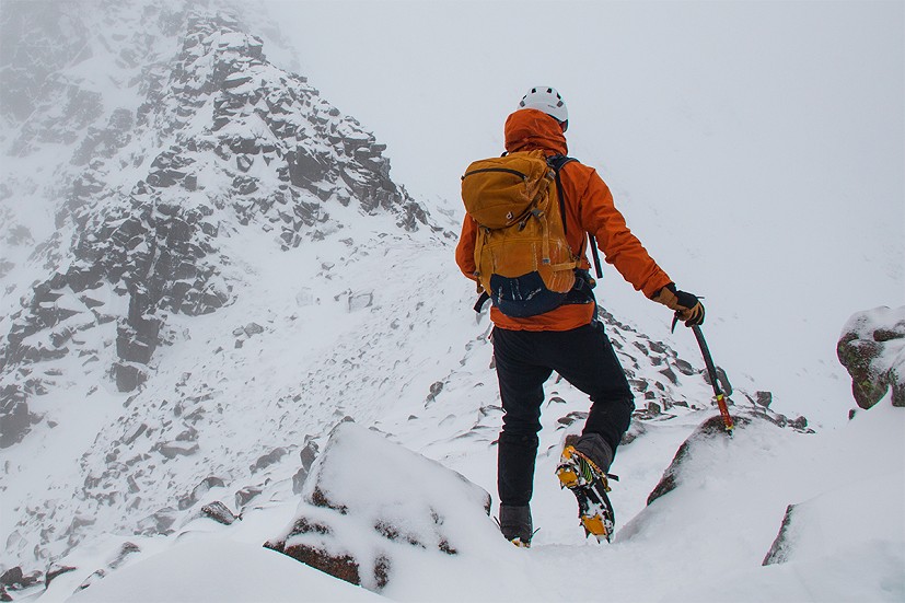 The slim lower leg works well with gaiters  © Dan Bailey
