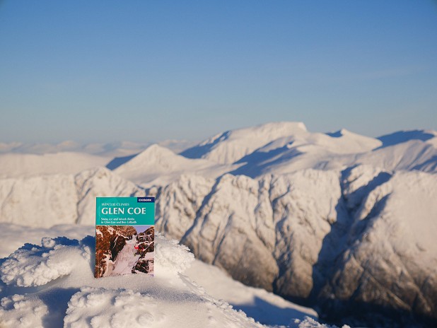 The Glen Coe section of the guide out on Stob Coire Sgreamhach  © UKC Gear