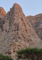 View of Sentinel Rock at sunset. Fossil Face is the obvious sequence of cracks and chimneys along the large flake