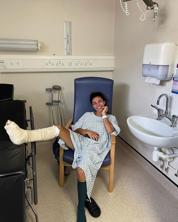 Molly after ankle surgery  © Molly Thompson-Smith