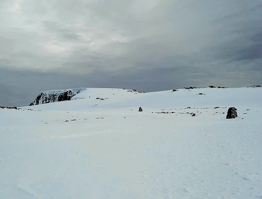 Ben Nevis Summit plateau 5 Feb 23 @1300hrs, just before a windy front crossed.  © Neil Handley M.B.E.