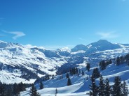 View of Areches Beaufort ski domain