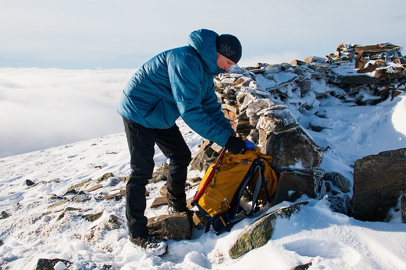 It's a lot to carry, but ideal for a cold winter summit  © Dan Bailey