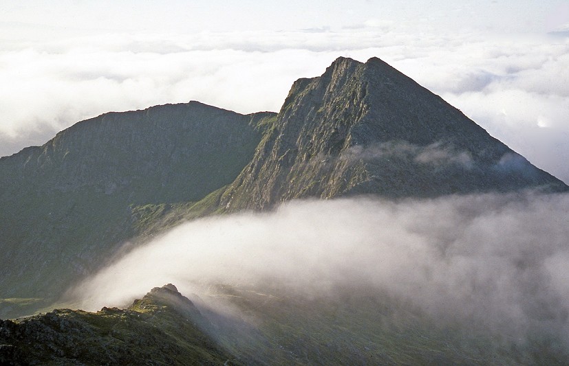 Lliwedd from Bwlch y Saethau - JM Edwards climbed a lot of new routes here in the 1930s   © Ronald Turnbull