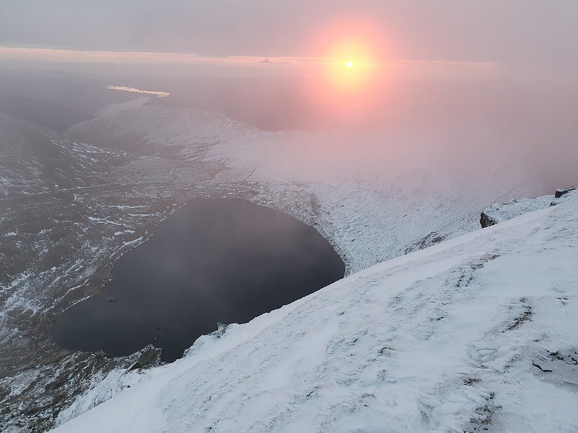 Hazy sunup from the summit  © Norman Hadley