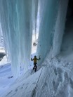 Amazing ice cave at the top of the pitch