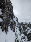 Traverse pitch of n3 gully buttress