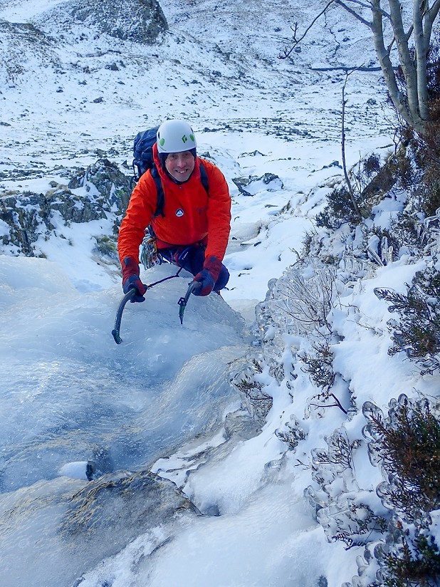 Ice climbing above Haweswater  © Graham Uney