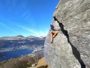 Scottish sport climbing.