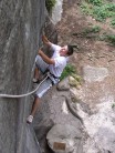 Me at high rocks on a 6c