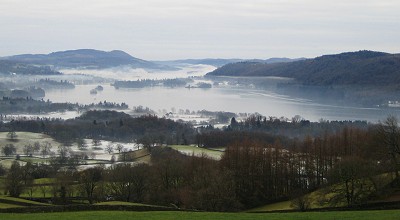 Mist clinging to Windermere  © Norman Hadley