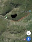 Google earth view of striding ridge scramble