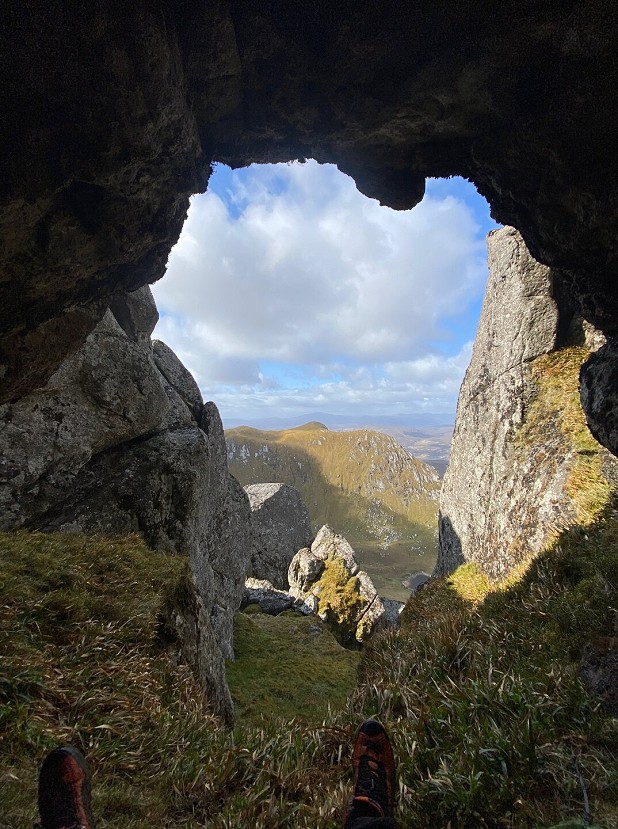 Views from my bivy on Sgor a' Bhutain- the incredible sight of miles and miles of rocky outcrops excite me as I think to myself how much there is still left to discoverin Scotland! &copyRobbie Phillips  © Robbie Phillips