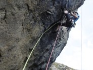 Game On, S Quinton “checking the grade” on 2nd ascent, 29 degrees in the shade