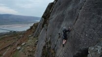 Seconding Natasha's first independent trad lead after a day of teaching