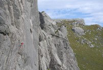 Iain Small on fourth ascent of The Rod of Inequity, Ben Loyal.