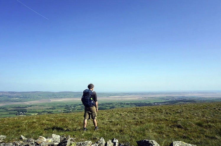 Looking south to the Duddon Sands from the cairn on White Combe  © Chris Scaife