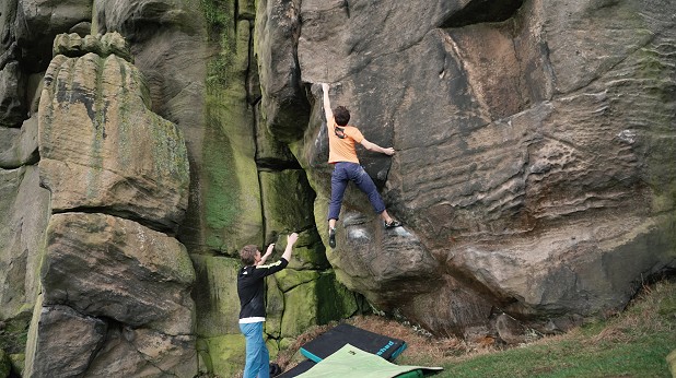 Wall of Horrors Start - please, if you do climb it, climb it better than I did in the video...  © UKClimbing