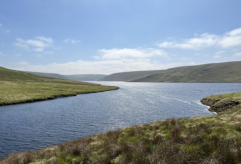 The route along the Claerwen Reservoir leads you into some of the loneliest country in Mid Wales  © Mark Glaister