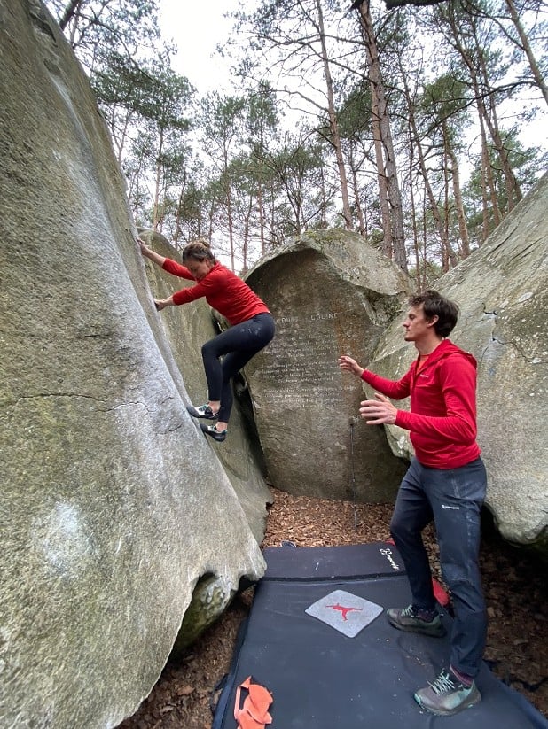 The Protium Lite in use both whilst climbing and spotting  © UKC Gear