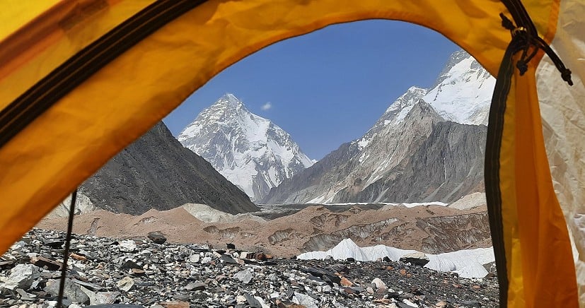 K2 - the best tent door view  © Natalie Wilson