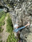 Eve Pannone climbing Illusion hvs 5a