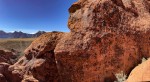 Classic single pitch sport climbing at Red Rocks, Nevada, USA