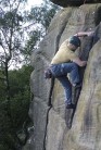 Crack climbing fun on Yorkshire grit