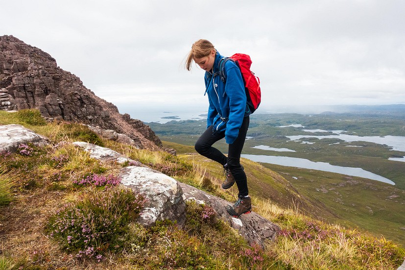 The grippy and supportive sole is ideal for rough mountain walking  © Dan Bailey
