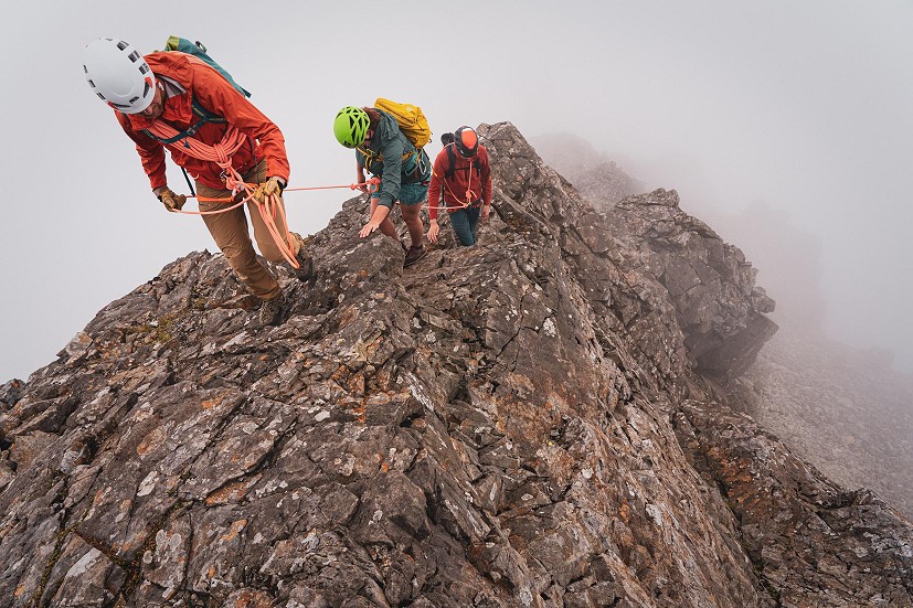 Nearing the Top of Sgurr Thearlaich - just one location of many where some visitors may appreciate a guide with a rope  © Nadir Khan / Summit Guides