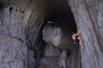 Cave climbing