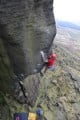 Pete Whittaker on the 1st ascent of Baron Greenback Direct