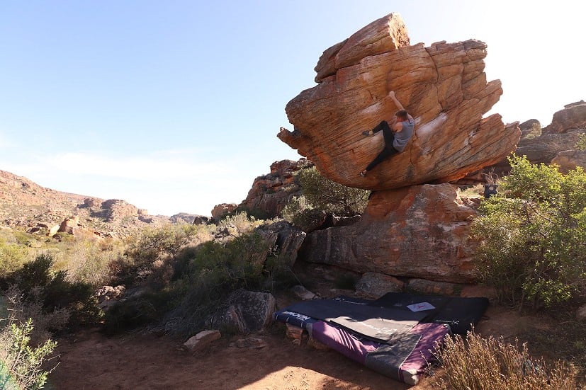 Orrin on The Hatchling, 7C+  © Billy Ridal