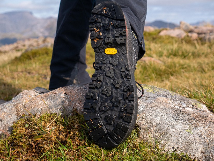 Deep lugs are great for wet grass, and a flat toe zone is good for climbing  © UKC Gear